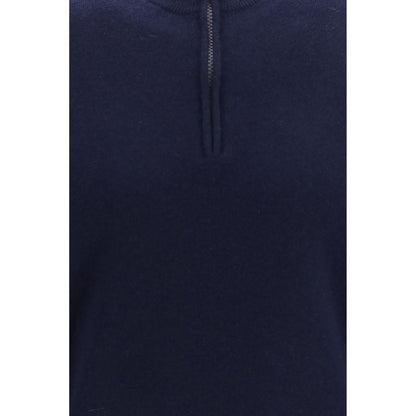 Brunello Cucinelli Blue Cashmere Sweater