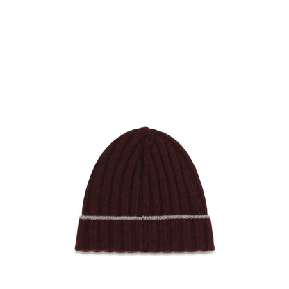 Brunello Cucinelli Bordeaux Cashmere Beanie