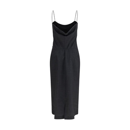 Calvin Klein Gray Wool Oves Aries Cocktail Dress