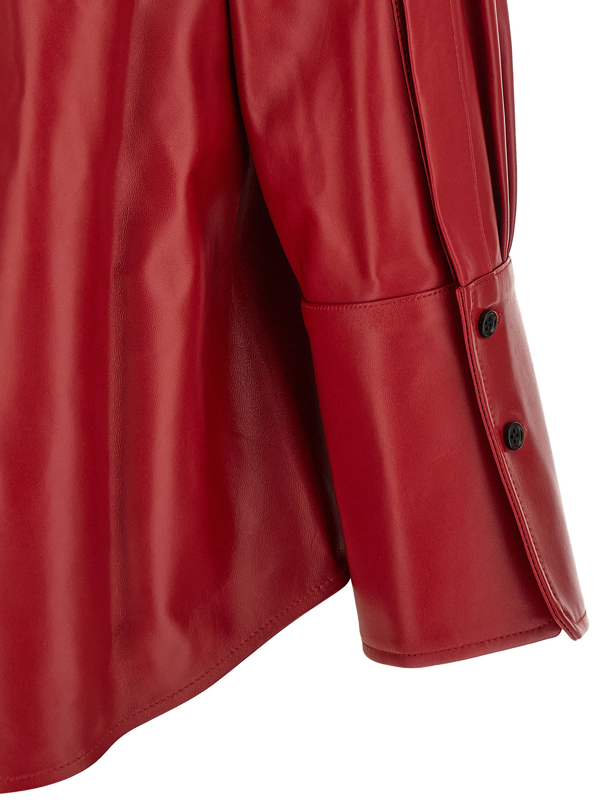 CO Red Lamb Leather Blouse