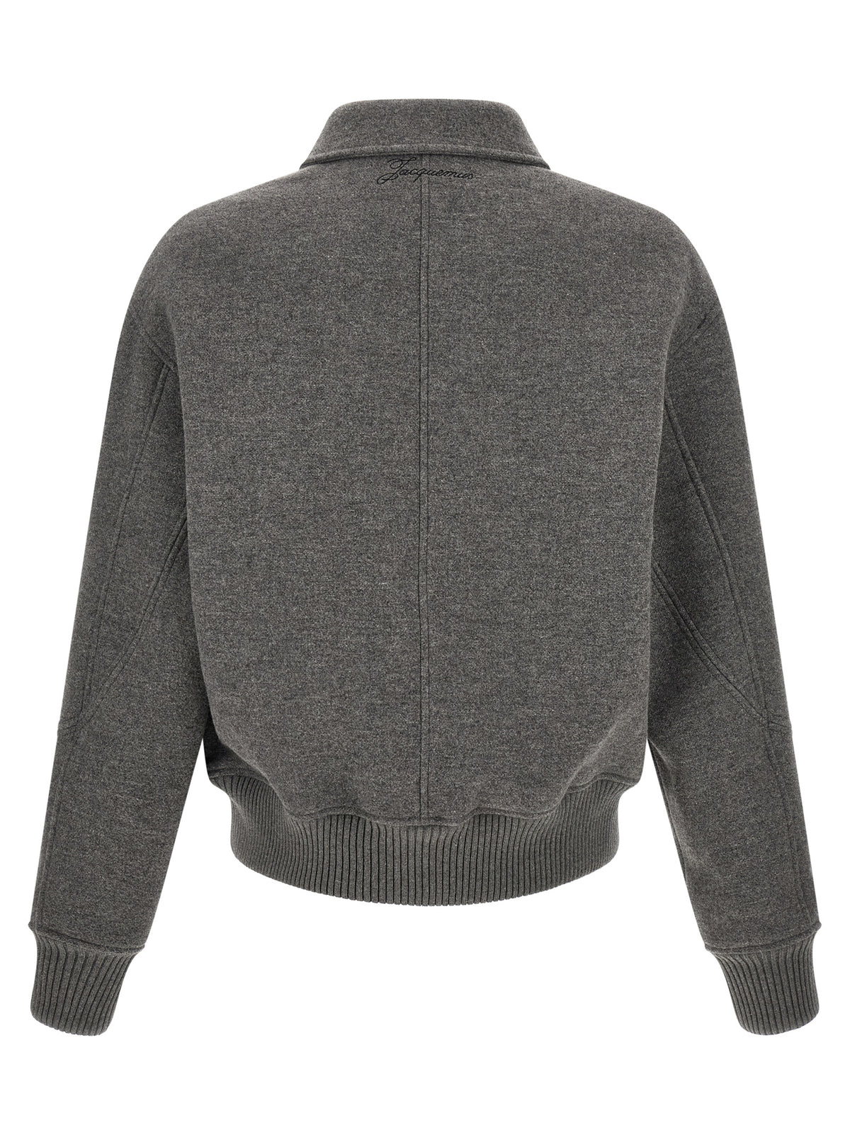 Jacquemus Gray Virgin Wool Bomber