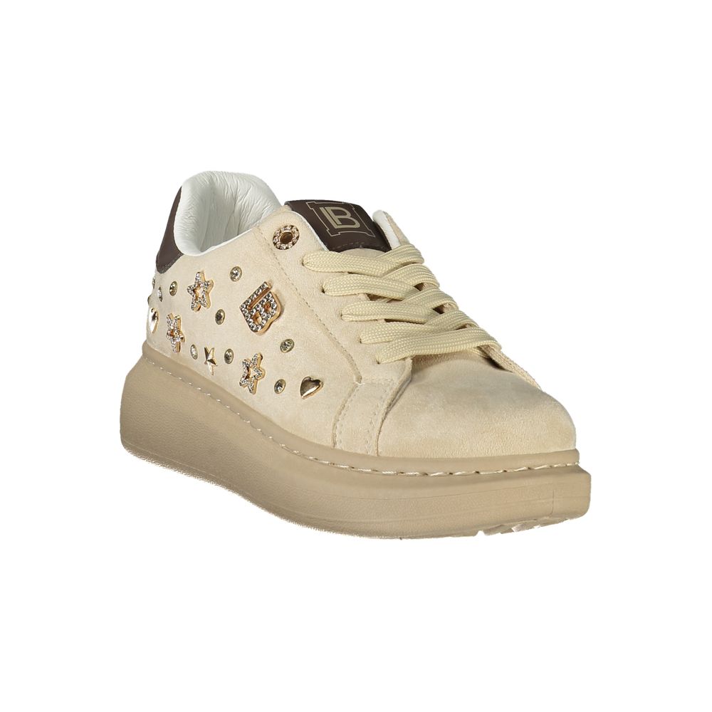 Laura Biagiotti Beige Polyurethane Women's Sneaker
