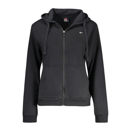 Sweatshirt Hoodie by Norway 1963 for women in cotton polyester black & print showcases a city-ready silhouette, artfully detailed with a signature hooded neckline and for a city-ready finish.