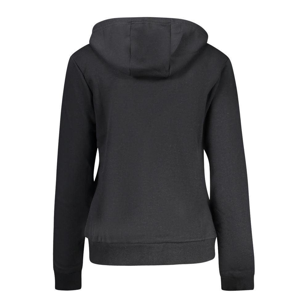 Sweatshirt Hoodie by Norway 1963 for women in cotton polyester black & print features an dramatic silhouette, showcasing a sophisticated and dramatic for a refined, modern aesthetic.