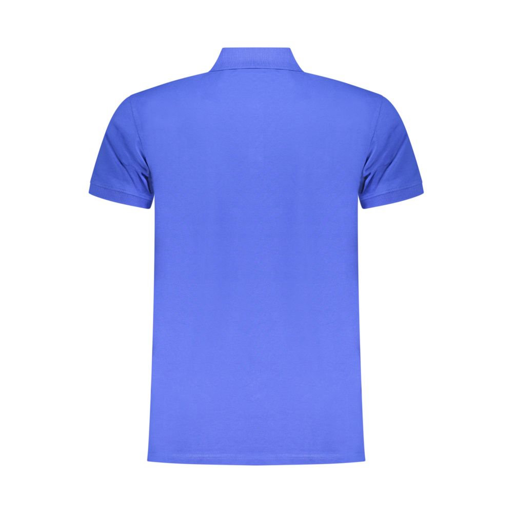 Polo Shirt by Iceberg for men in stretch cotton blue & print presents a crisp silhouette, artfully detailed with a crisp and crisp .