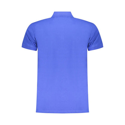 Polo Shirt by Iceberg for men in stretch cotton blue & print presents a crisp silhouette, artfully detailed with a crisp and crisp .