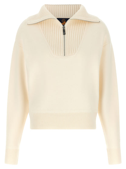 PERFECT MOMENT White Merino Wool Cardigan