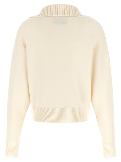 PERFECT MOMENT White Merino Wool Cardigan