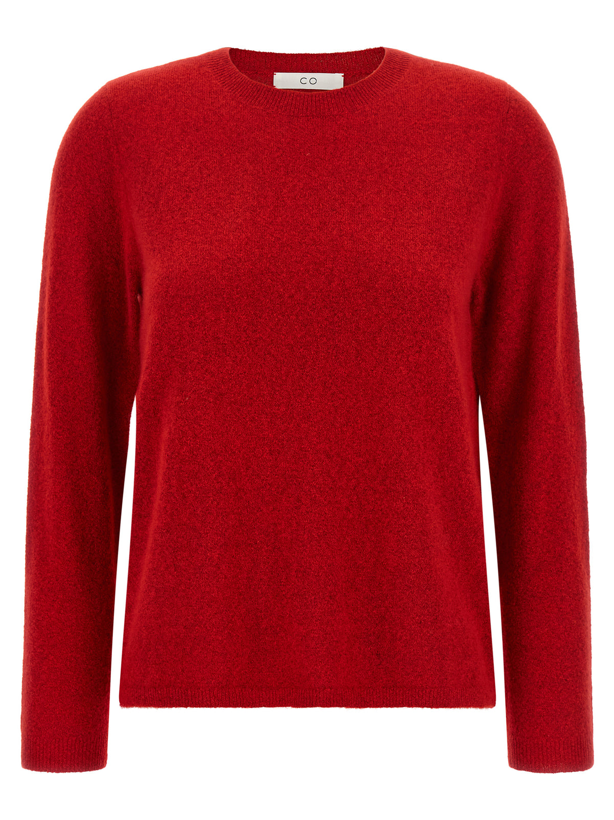 Cardigan by CO for women in cashmere cotton & silk red features an impeccable silhouette, showcasing a sophisticated and detail for a truly impeccable finish.