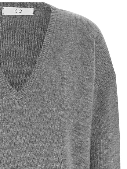 CO Gray Cashmere Cardigan