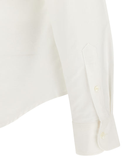 Ami Paris White Cotton Blouse