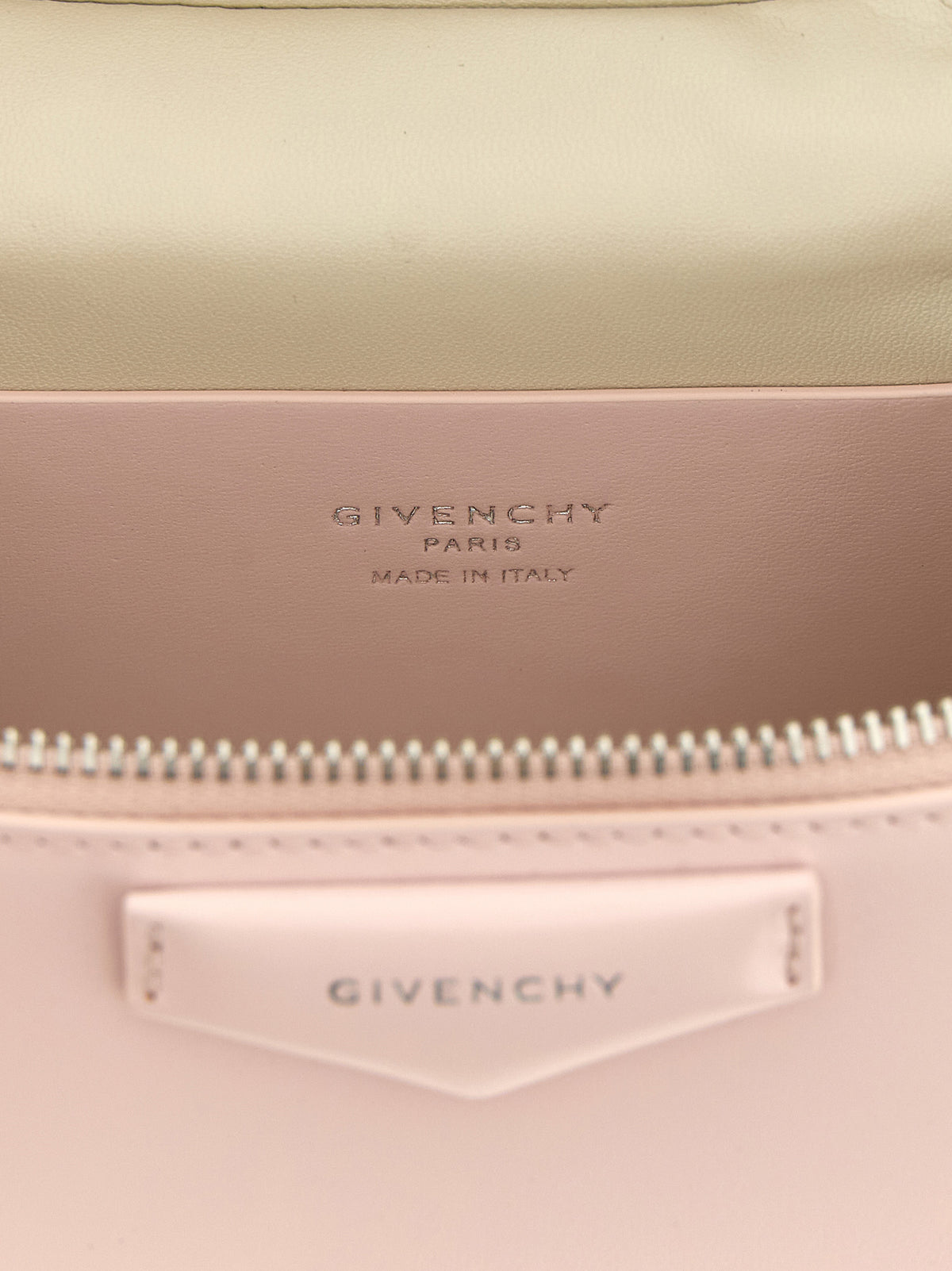 Crossbody Box Handbag by Givenchy for women in nappa leather multicolor & pink features a transformative sophistication silhouette, showcasing a secure zipper, ample , and versatile crossbody-strap, shoulder-strap, detachable-strap & handle for a transformative sophistication look.