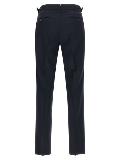 Pal Zileri Blue Wool Dress Pants
