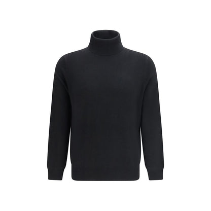 Aragona Cashmere Black Cashmere Turtleneck