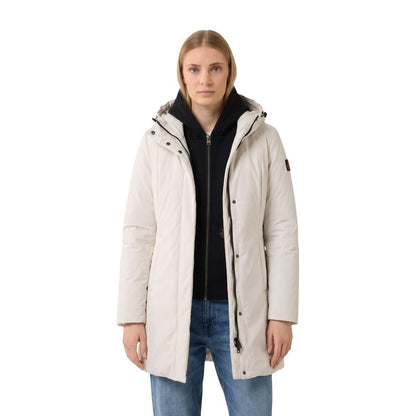 Refrigiwear Cream Polyester Full-Length Jacket