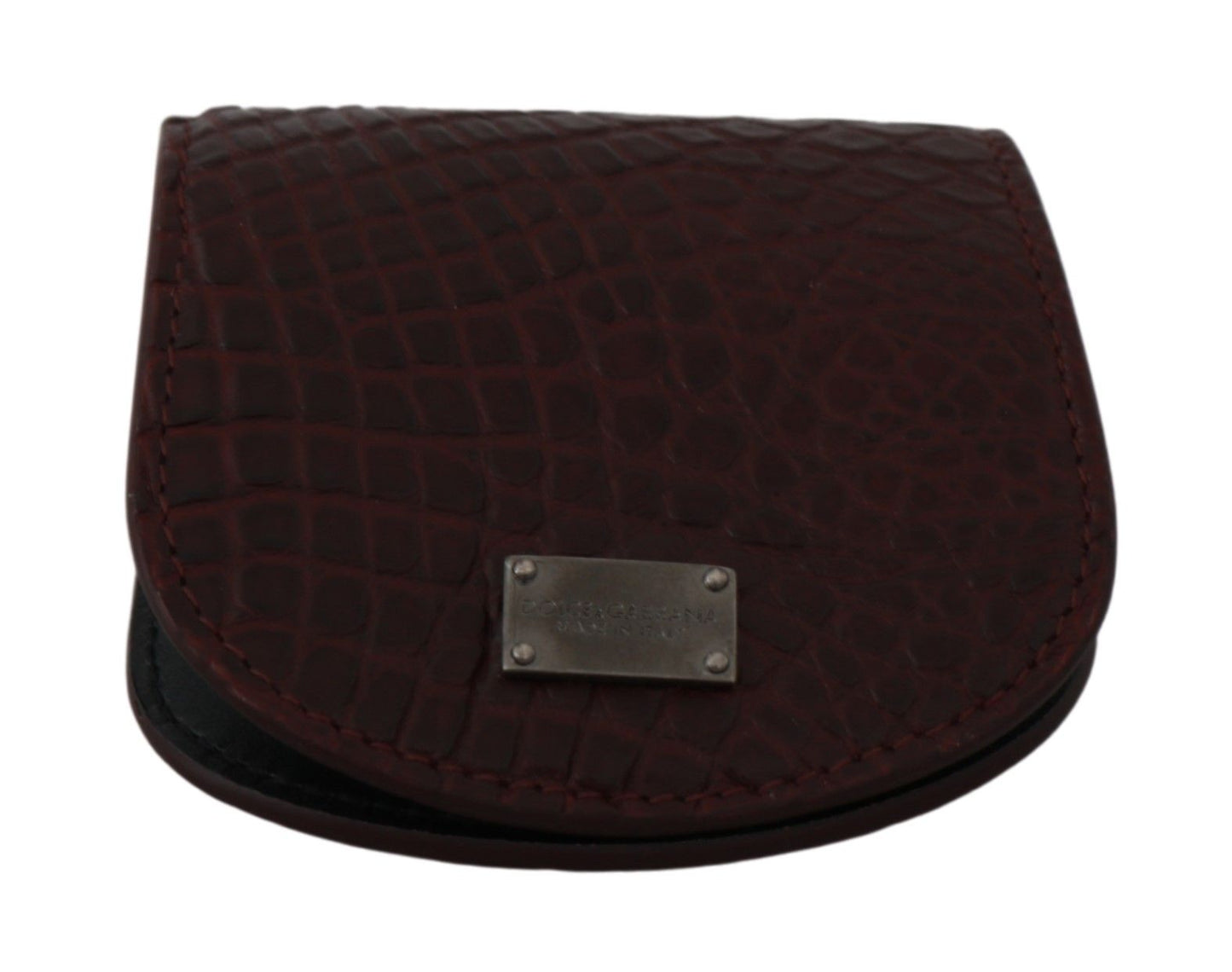 Small Toiletry Bag by Dolce & Gabbana for unisex in caiman leather brown features an distinguished Caiman Leather Small Toiletry Bag design with a secure snap & button, distinguished cardholder & coin-purse, and versatile for a sophisticated look.