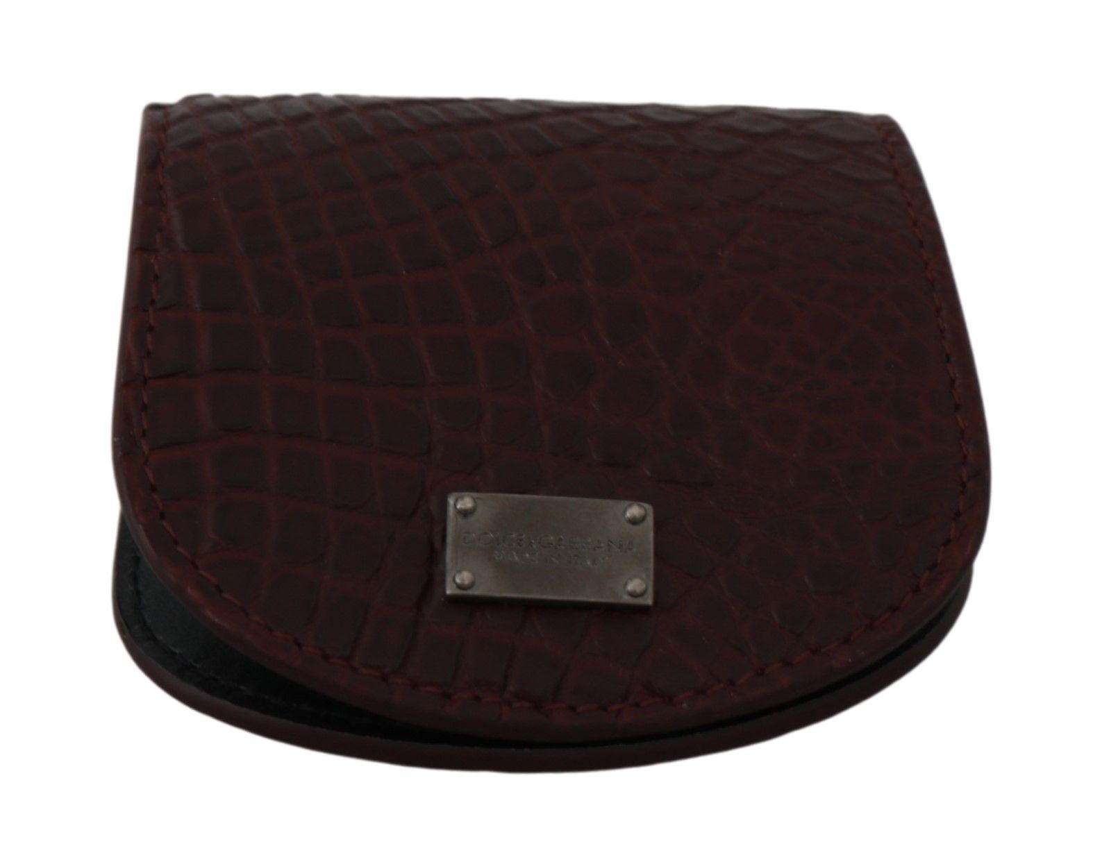 Small Toiletry Bag by Dolce & Gabbana for unisex in caiman leather brown features an distinguished Caiman Leather Small Toiletry Bag design with a secure snap & button, distinguished cardholder & coin-purse, and versatile for a sophisticated look.