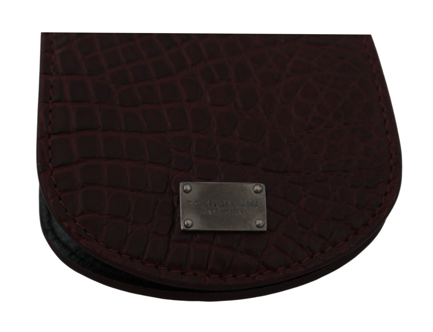 Small Toiletry Bag by Dolce & Gabbana for unisex in caiman leather brown features a distinguished Caiman Leather Small Toiletry Bag design with a distinguished snap & button, ample cardholder & coin-purse, and versatile for a distinguished finish.