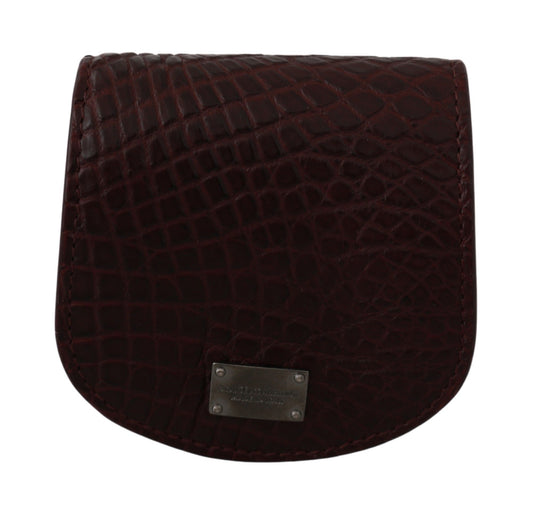 Small Toiletry Bag by Dolce & Gabbana for unisex in caiman leather brown features an distinguished Caiman Leather Small Toiletry Bag design with a secure snap & button, distinguished cardholder & coin-purse, and versatile .