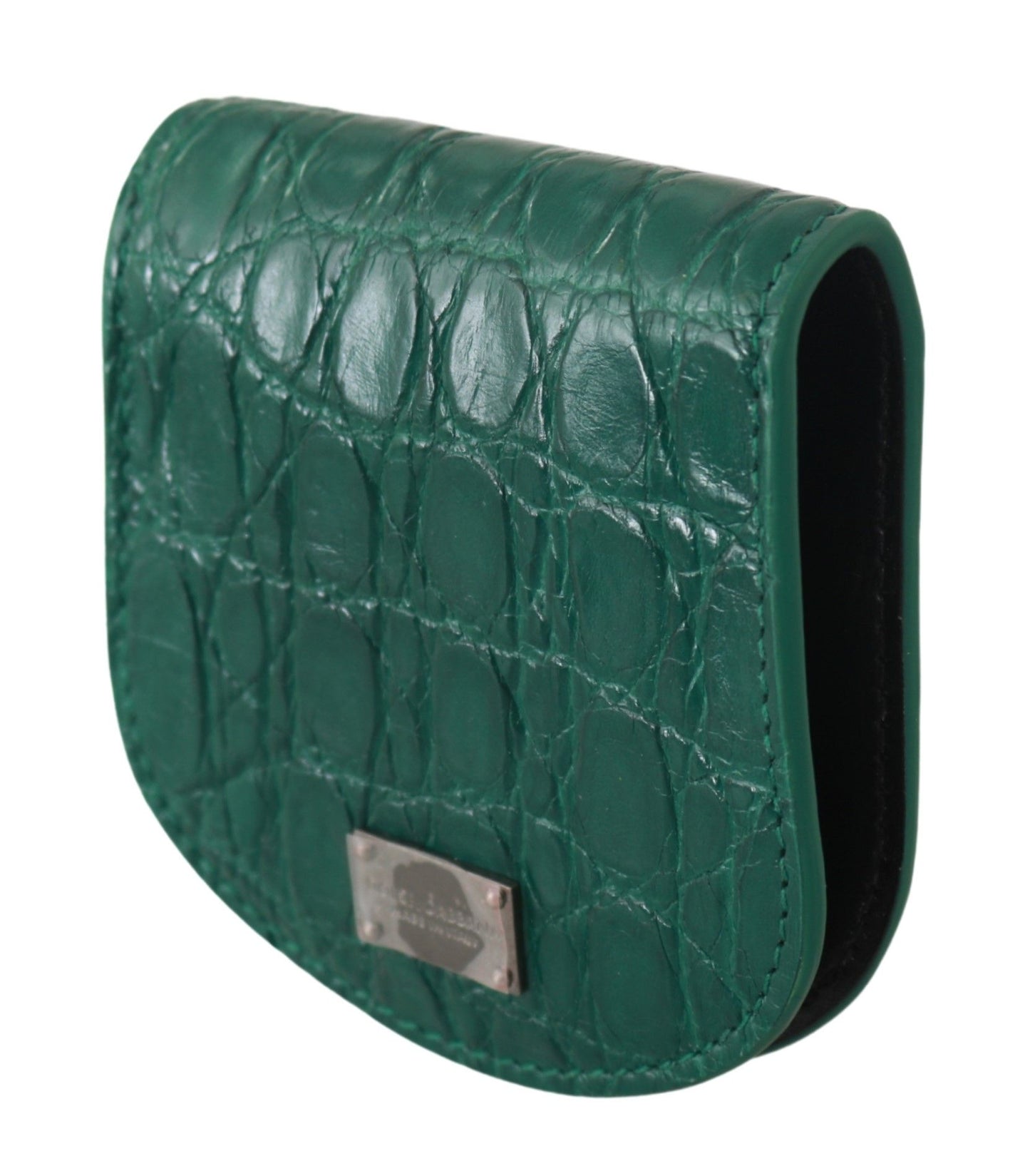 Small Toiletry Bag by Dolce & Gabbana for unisex in exotic skin leather green features an distinguished Exotic Skin Leather Small Toiletry Bag design with a secure snap & button, distinguished cardholder & coin-purse, and versatile for a sophisticated look.