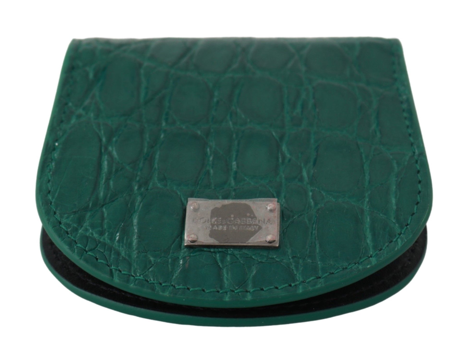 Small Toiletry Bag by Dolce & Gabbana for unisex in exotic skin leather green features an distinguished Exotic Skin Leather Small Toiletry Bag design with a secure snap & button, organized cardholder & coin-purse, and distinguished for a sophisticated finish.