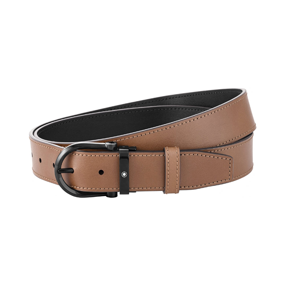 Montblanc Horseshoe Reversible Belt Mens 128785
