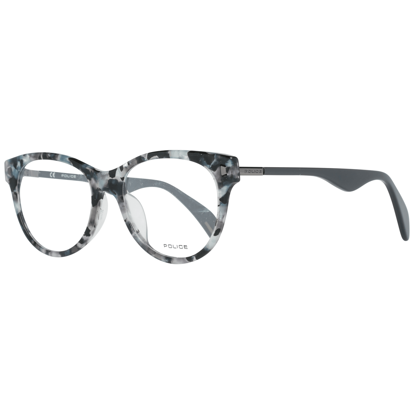 Eyeglasses Frames by Police for women in nylon and gray showcases an refined full-frame frame design featuring a sophisticated gray coloured frame for an refined and refined aesthetic.