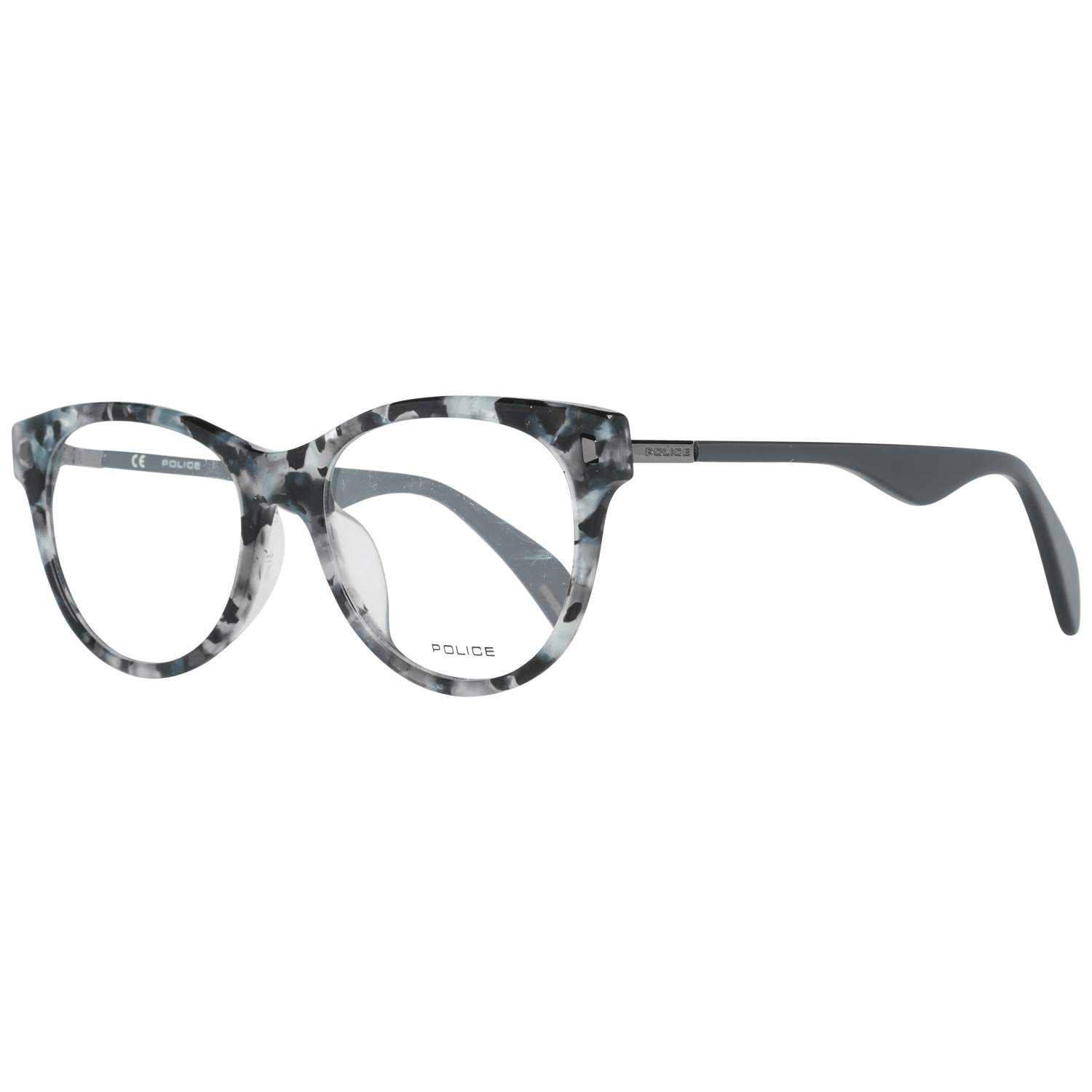 Eyeglasses Frames by Police for women in nylon and gray showcases an refined full-frame frame design featuring a sophisticated gray coloured frame for an refined and refined aesthetic.