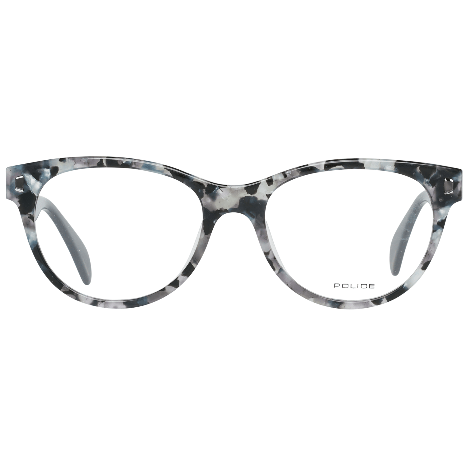 Eyeglasses Frames by Police for women in nylon gray features an refined silhouette, showcasing the refined gray coloured frame and sophisticated full-frame frame design.