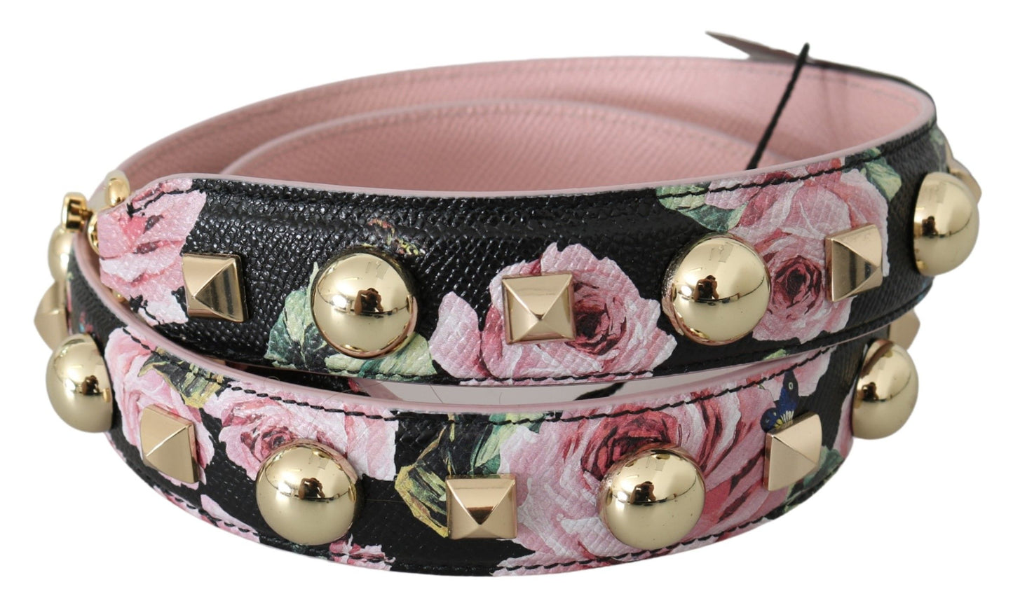 Shoulder Strap by Dolce & Gabbana for women in leather black, gold, pink, red, floral & print features an stylish design, beautifully completing the signature look of the Leather Shoulder Strap.