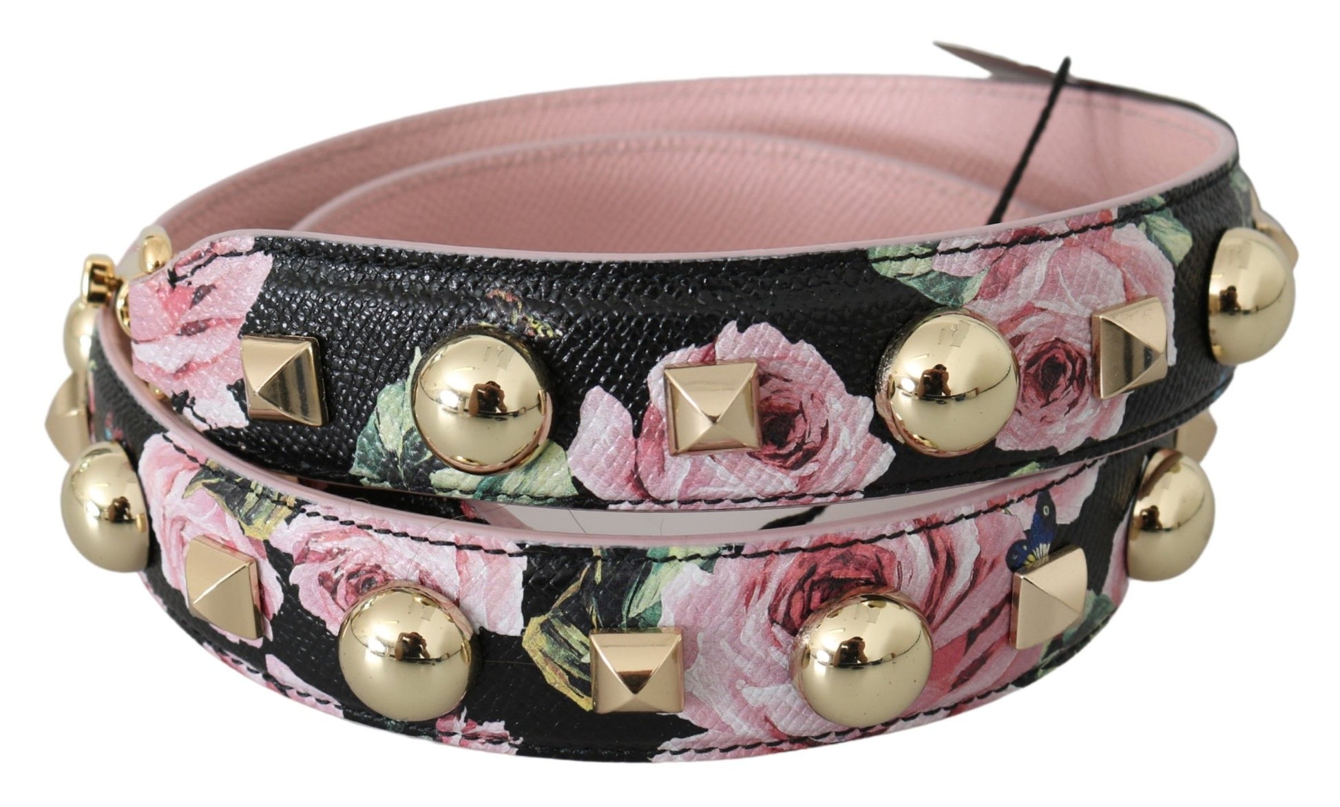 Shoulder Strap by Dolce & Gabbana for women in leather black, gold, pink, red, floral & print features an stylish design, beautifully completing the signature look of the Leather Shoulder Strap.