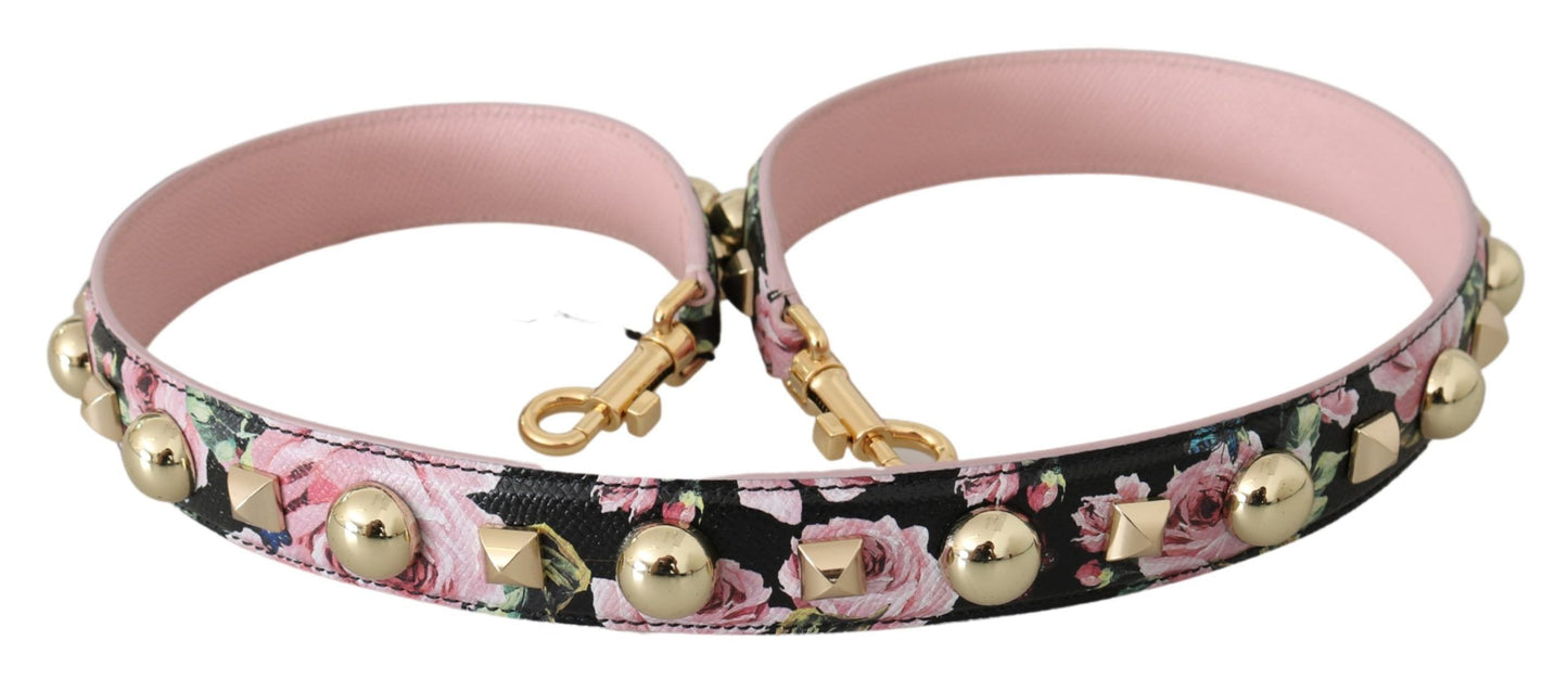 Shoulder Strap by Dolce & Gabbana for women in leather black, gold, pink, red, floral & print features a effortlessly chic design, perfectly complementing the signature look of the Leather Shoulder Strap.