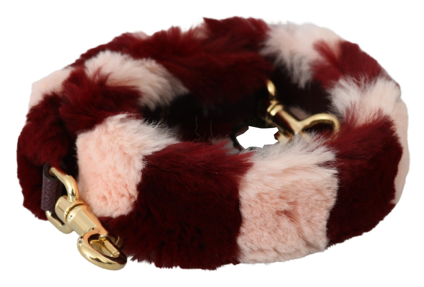 Shoulder Strap by Dolce & Gabbana for women in fur pink & red features a effortlessly chic design, perfectly complementing the signature look of the Fur Shoulder Strap.