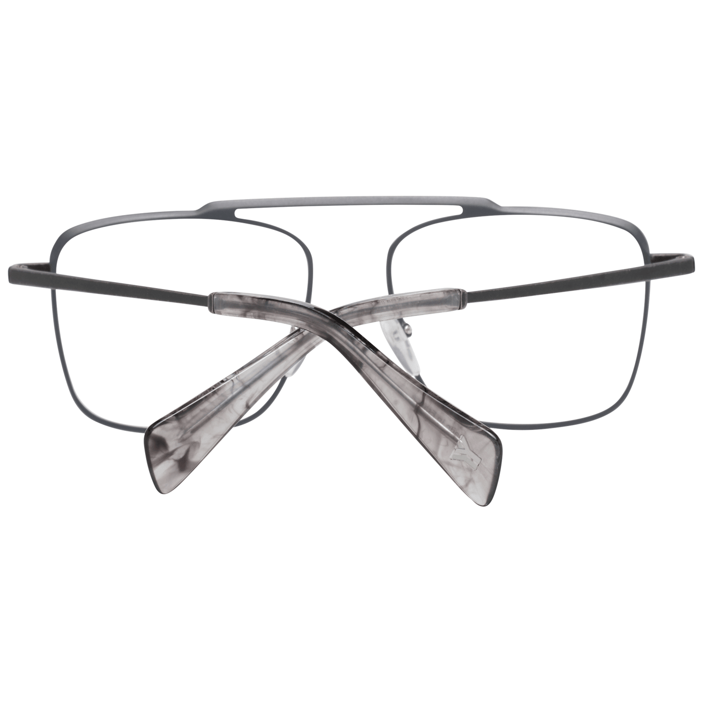 Eyeglasses Frames by Yohji Yamamoto for men in gray showcases a refined full-frame frame design with a refined gray coloured frame finish for a refined and sophisticated look.