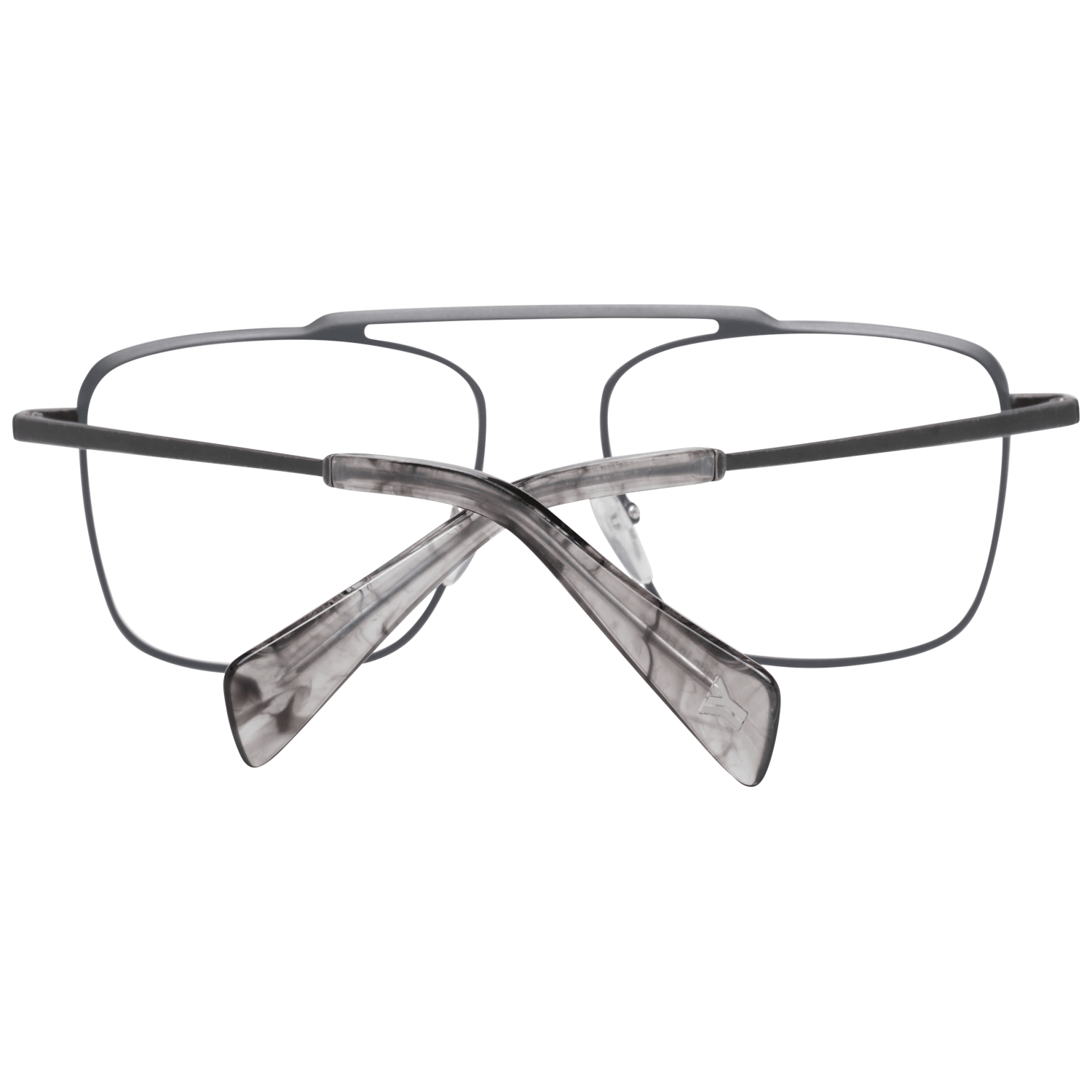 Eyeglasses Frames by Yohji Yamamoto for men in gray showcases a refined full-frame frame design with a refined gray coloured frame finish for a refined and sophisticated look.