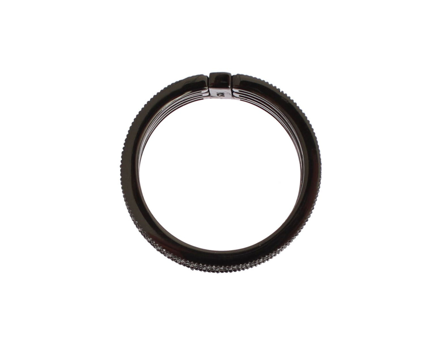Black CZ 925 Sterling Silver Women's Triple Band Ring