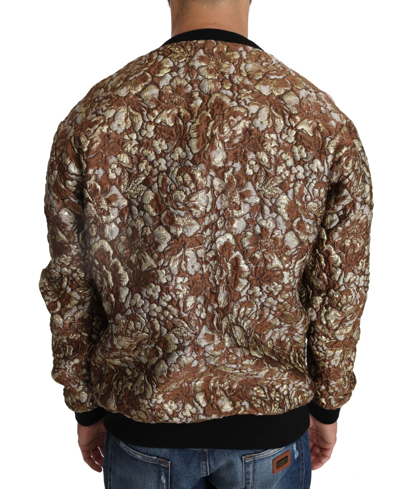 Dolce & Gabbana Men's Multicolor MAMBO Jacquard Pineapple Pullover Sweater