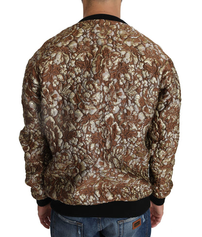 Dolce & Gabbana Men's Multicolor MAMBO Jacquard Pineapple Pullover Sweater