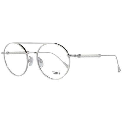 Eyeglasses Frames by Tod's for women in white showcases a refined full-frame frame design with a refined white coloured frame finish for a refined and sophisticated look.