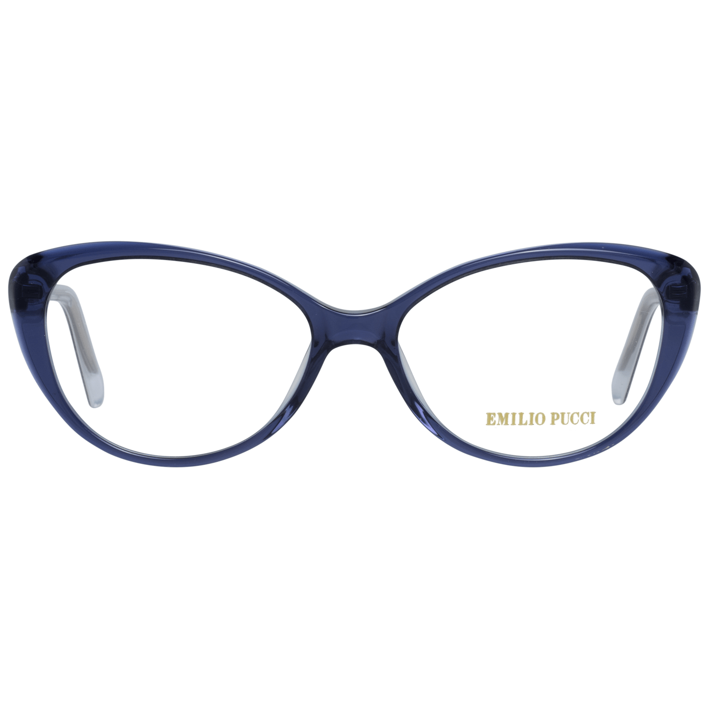 Eyeglasses Frames by Emilio Pucci for women in blue features an refined silhouette, showcasing the refined blue coloured frame and sophisticated full-frame frame design.