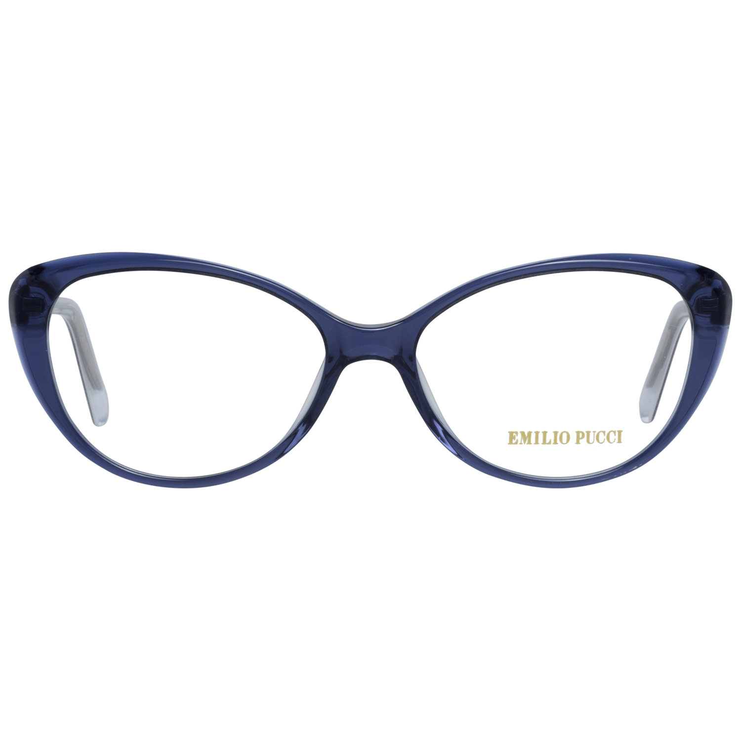 Eyeglasses Frames by Emilio Pucci for women in blue features an refined silhouette, showcasing the refined blue coloured frame and sophisticated full-frame frame design.
