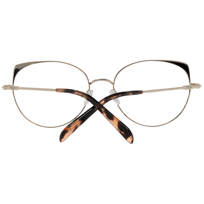 Eyeglasses Frames by Emilio Pucci for women in and gold showcases a refined silhouette, detailed with a gold coloured frame finish and a sophisticated full-frame frame design.