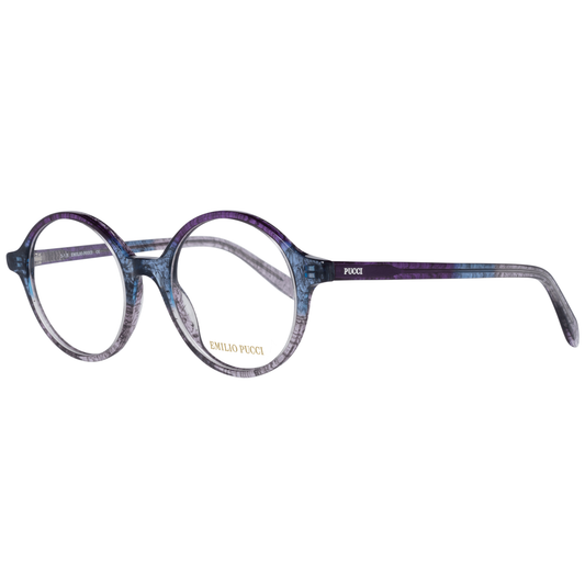 Eyeglasses Frames by Emilio Pucci for women in purple features a refined silhouette, showcasing a refined purple coloured frame and full-frame frame design for a sophisticated, premium look.