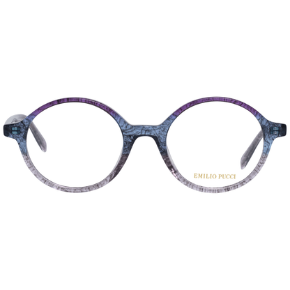 Eyeglasses Frames by Emilio Pucci for women in purple features an refined silhouette, showcasing the refined purple coloured frame and sophisticated full-frame frame design.