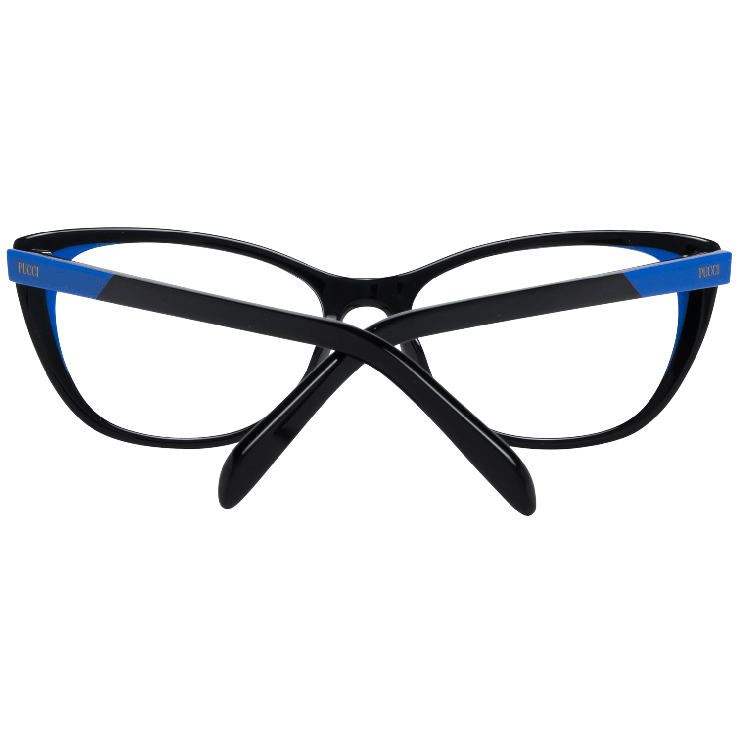Eyeglasses Frames by Emilio Pucci for women in and black showcases an refined full-frame frame design featuring a sophisticated black coloured frame for an refined and refined aesthetic.