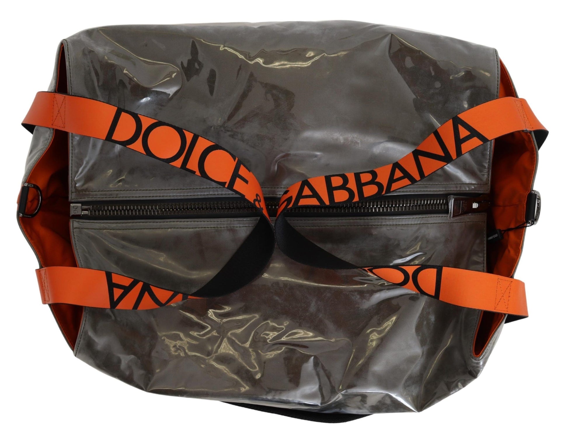 Large Shopper Tote Bag by Dolce & Gabbana for men in leather & cotton green features an jet-set-ready silhouette, showcasing the Leather Cotton Large Shopper Tote Bag design with a secure zipper, ample , and versatile .