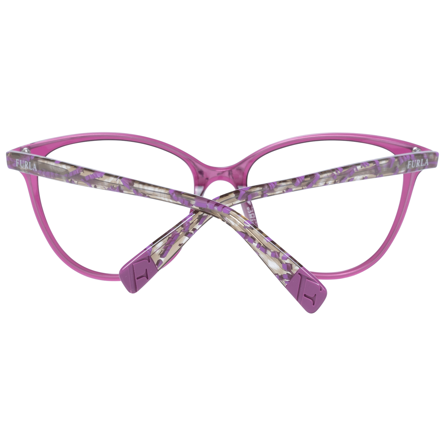 Eyeglasses Frames by Furla for women in nylon purple showcases a refined full-frame frame design with a refined purple coloured frame finish for a refined and sophisticated look.