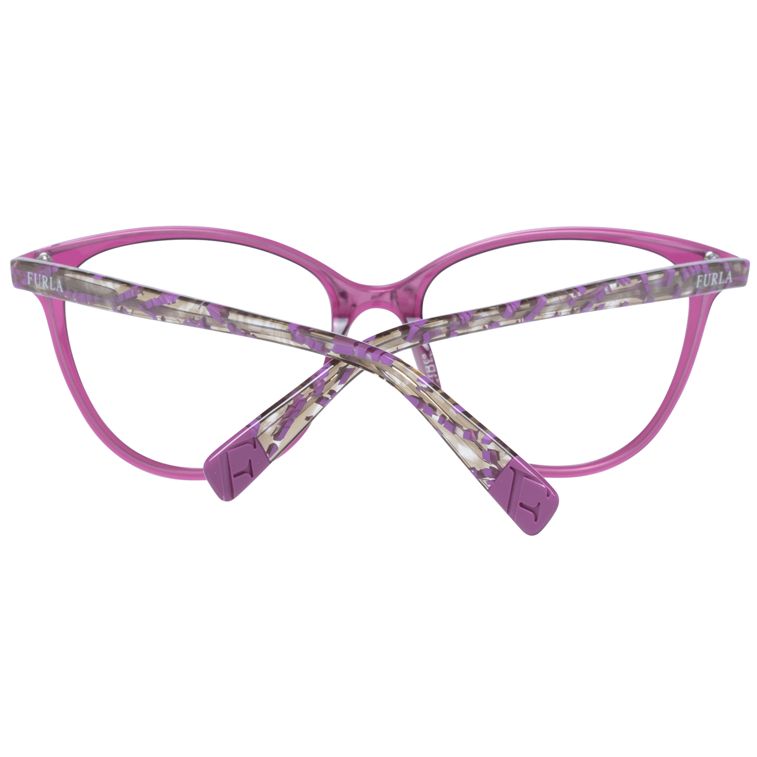 Eyeglasses Frames by Furla for women in nylon purple showcases a refined full-frame frame design with a refined purple coloured frame finish for a refined and sophisticated look.