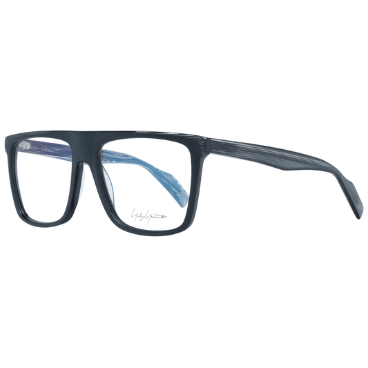 Eyeglasses Frames by Yohji Yamamoto for men in black features an refined silhouette, showcasing a sophisticated black coloured frame and refined full-frame frame design for a refined look.