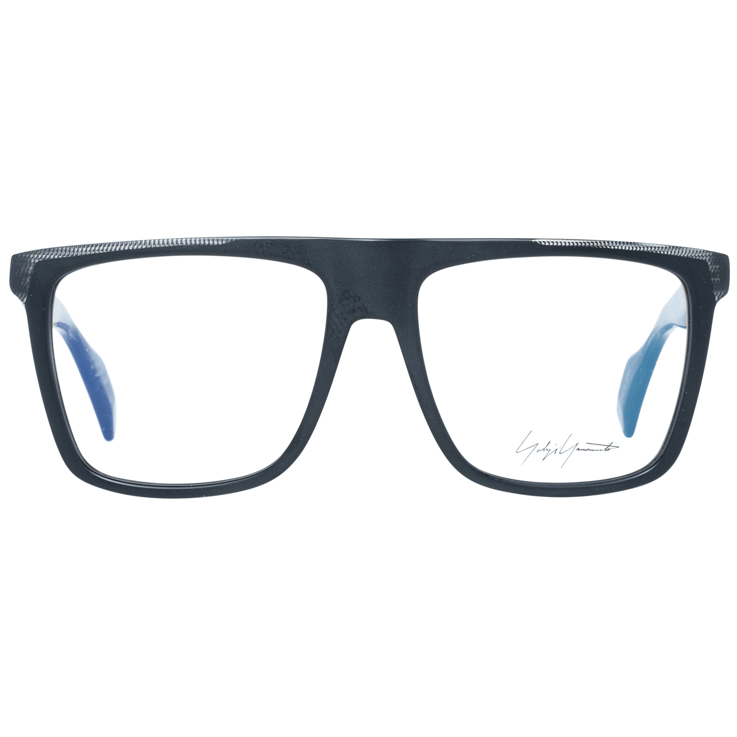 Eyeglasses Frames by Yohji Yamamoto for men in and black showcases an refined full-frame frame design featuring a sophisticated black coloured frame for an refined and refined aesthetic.